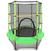 Trambulina copii diametru 140 cm ma-im 45 kg cu plasa de protectie scara acces verde